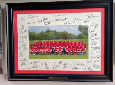 Munster Rugby 2012 signed framed team photo
