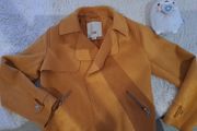 River island girls mustard suede jacket 5-6