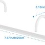 Mug Rack Under Cabinet - Coffee Cup Holder, 12 Mugs Hooks Under Shelf, Display Hanging Cups Drying Hook for Bar Kitchen Utensils White Image 3