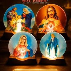 religious led lights with candle