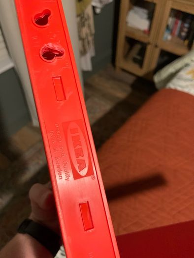 IKEA MAMMUT Red Wall Shelves x3 - Discontinued