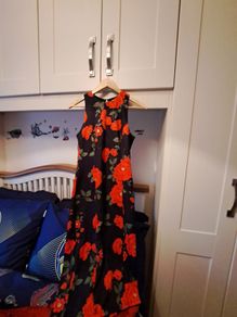 Red flower Dress