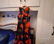 Red flower Dress