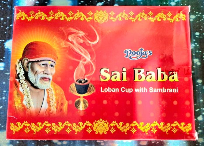 Natural Incense cups with charcoal and frankincense resin holder included Sai Baba Guggal blends