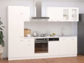 8 Piece Kitchen Cabinet Set High Gloss White Chipboard