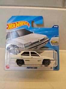 Proton Saga White Hotwheels