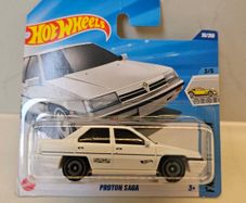 Proton Saga White Hotwheels