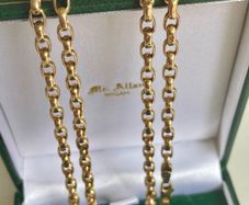 9ct vintage Gold Belcher  chain