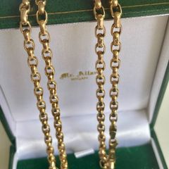9ct vintage Gold Belcher  chain