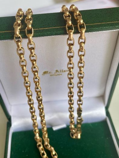 9ct vintage Gold Belcher  chain