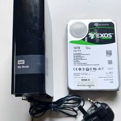 WD 3tb My Book Desktop External HDD + Seagate EXOS 14Tb HDD