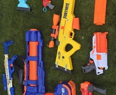 NERF gun bundle includes NERF titan