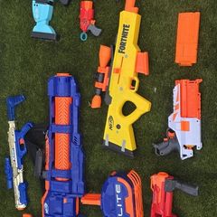 NERF gun bundle includes NERF titan