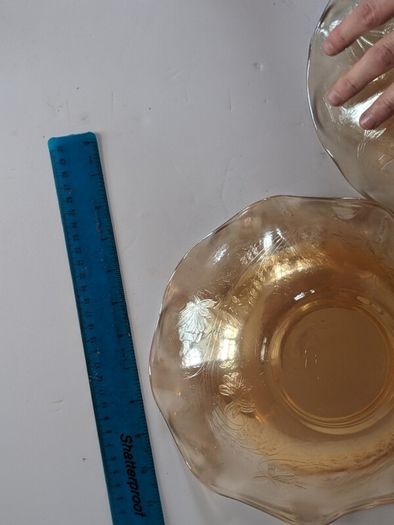 Vintage Marigold Iridescent Carnival Glass Bowl