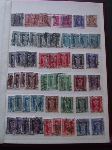 A nice collection of Stamps from India, presented in the album