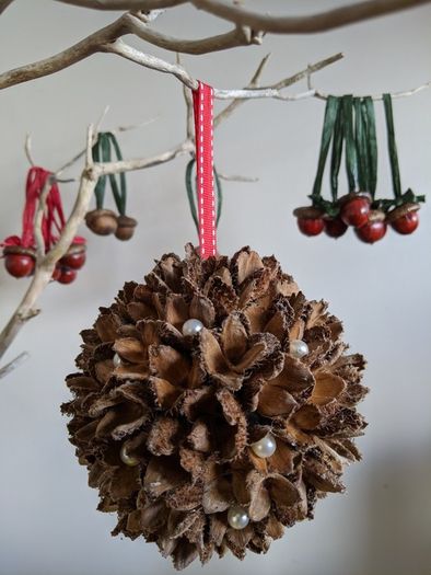 christmas beech baubles