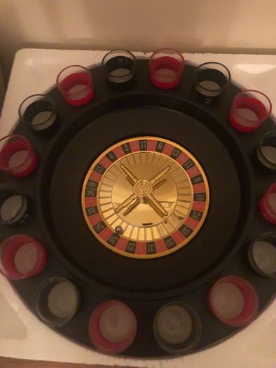 Roulette shot drinking game