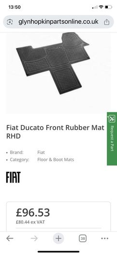 Fiat Ducato, Peugeot Boxer walk through cab Matt