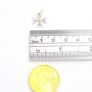 Maltese Cross Sterling Silver Charm Pendant Image 5
