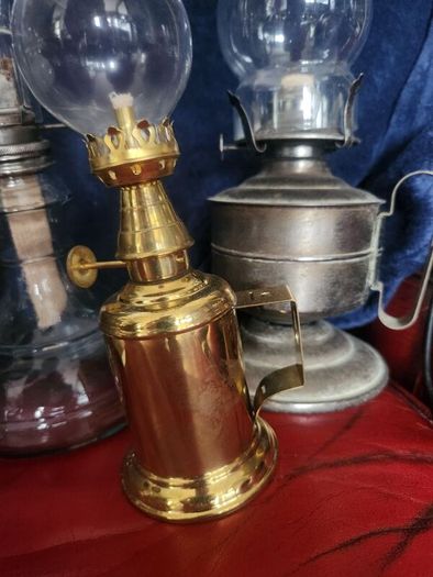 Vintage oil table lamps