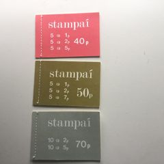 Irish stamps, 3 Definitive Booklets, Gerl