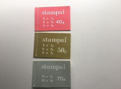 Irish stamps, 3 Definitive Booklets, Gerl