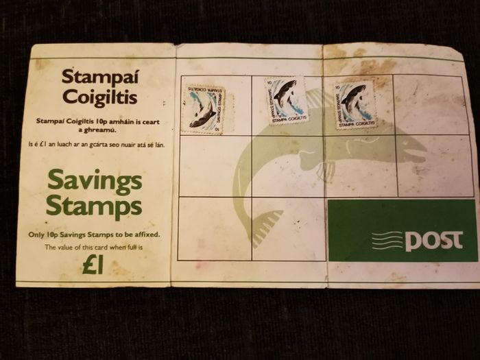 Stamps - Old 10p An Post Savings -