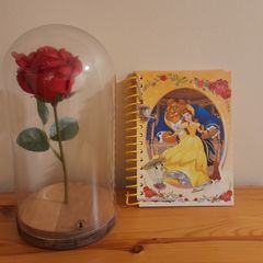 Beauty & the Beast Rose Dome and Belle Notebook