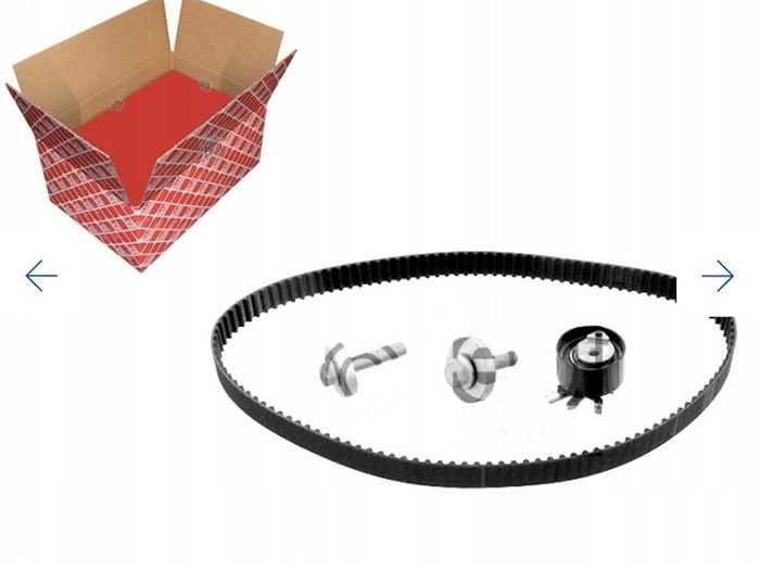 Timing belt with tensioner for 1.5 DCI engines