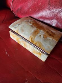 very heavy solid jewellery box.