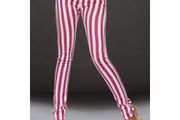 LOWER RISE stripe pants size 6 8 10 10-12