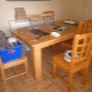 table chairs.   fridge.  unit sofa Image 3