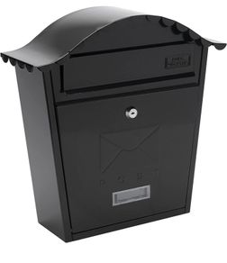 Powder Coated Galvanised Steel Classic Post Box Multiple Colours Available (free Postage)