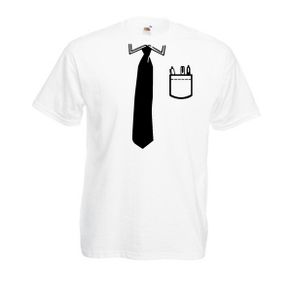 Fake tie and pocket t-shirt tee top shirt for stag party wedding gift