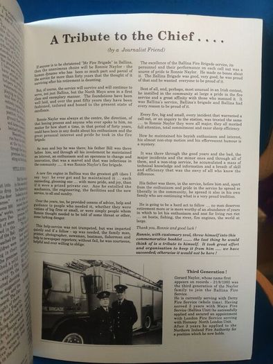Ballina Fire Brigade Golden Jubilee booklet