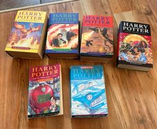 6 Harry Potter books incl 4 first editions