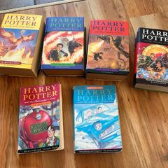 6 Harry Potter books incl 4 first editions