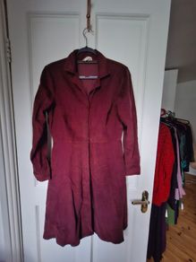 Burgundy Chord Dress