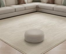 Non Slip Backing, Fluffy Soft 600GSM Thick Low Pile, Extra Large Bedside Carpet For Bedroom, Kids Nursery Room, Non Shedding, Beige,160x230 cm