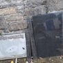 marble counter tops, black with sink Image 3
