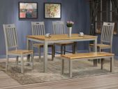 Nappa Grey & Oak Dining Set