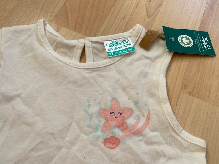 New baby girl tunic plus leggings 92cm organic cotton