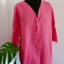 Linen blouse size 14-16 Image 3
