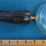 Vintage Magnifying Glass Hand Lens with a Curled Horn Handle Image 6
