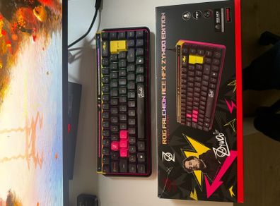 Asus Falcon x Zywoo rapid trigger gaming keyboard. Not wooting