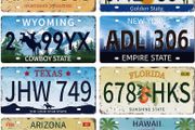 8Pcs Vintage License Plate Metal Iron Sign Plaque Poster Retro Metal Wall Decorative Tin Signs