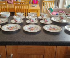 bone china crown straffordship tea set