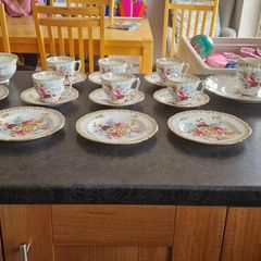 bone china crown straffordship tea set