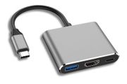 3 Port USB C Hub HDMI USB 3.0 Charging Adapter
