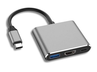 3 Port USB C Hub HDMI USB 3.0 Charging Adapter
